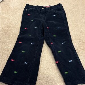 Vineyard Vines Embroidered Whales Corduroy Pants Girls